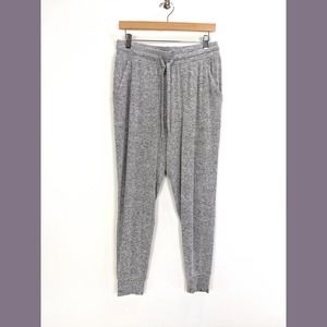 Caslon Size M Womens Drawstring Soft Rayon Knit Jogger Pants Heather Gray
